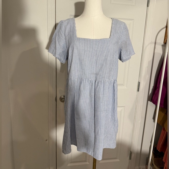 Urban Renewal White Eyelet Cotton Mini Dress | Size M - Picture 1 of 6
